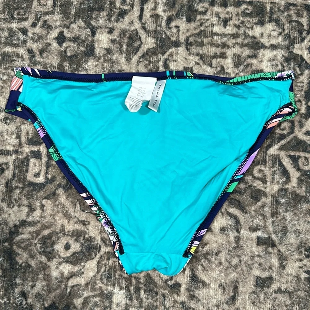 Women’s Used Bathing Suit Bikini Bottoms Trina‎ Turk Tropical Birds of Paradise